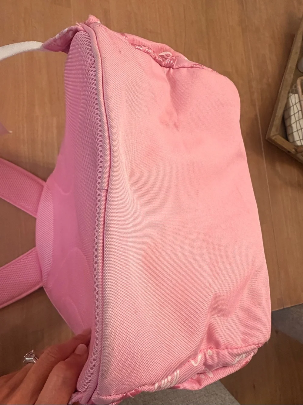 Barbie Pottery Barn Kids Mackenzie Pink Glitter Logo Kids Backpack Large